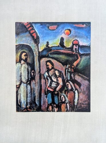 Georges Rouault - Old Village - Fine art impression in colors mounted on Arches paper, 1947 by Georges Rouault, Print for Sale on Singulart