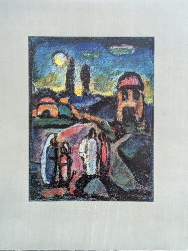 Georges Rouault - Pastorale Chretienne - Fine art impression in colors mounted on Arches paper, 1947 by Georges Rouault, Print for Sale on Singulart