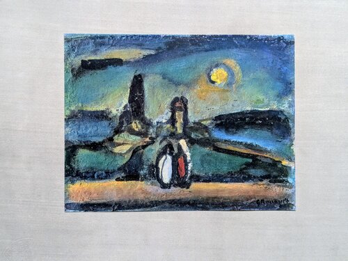 Georges Rouault - Nocturne - Fine art impression in colors mounted on Arches paper, 1947 by Georges Rouault, Print for Sale on Singulart
