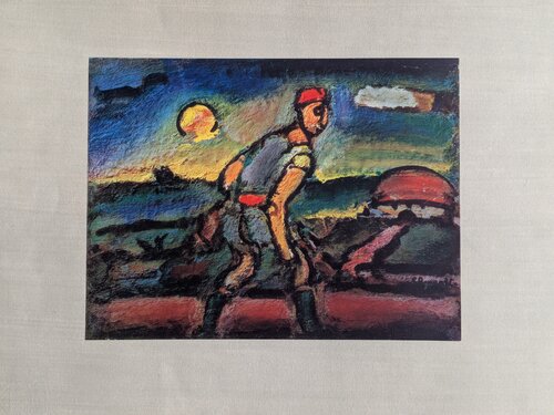 Georges Rouault - Le Fugitif/The Fugitive - Fine art impression in colors mounted on Arches paper, 1947 by Georges Rouault, Print for Sale on Singulart