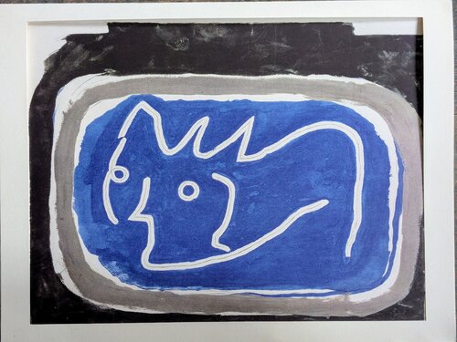 Face in Blue -  Limited Edition Phototype on paper, 1962 van Georges Braque, Afdruk te koop op Singulart