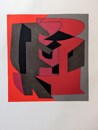 Abstraction - Original Lithograph in colors, 1972 / Op Art von Victor Vasarely, Werk auf Papier kaufen auf Singulart