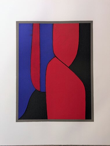 Abstraction - Original Lithograph in colors, 1972 / Op Art von Victor Vasarely, Werk auf Papier kaufen auf Singulart