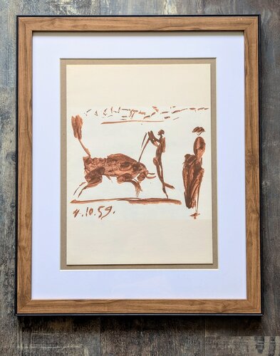 Picadors, Matadors and Bulls, Color Lithographic impression, 1961 by Pablo Picasso, Work on Paper for Sale on Singulart