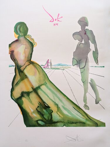 La Déesse de Cythère, Art d'Aimer d'Ovide, 1979-Hand-Signed Lithograph in colors von Salvador Dalí, Werk auf Papier kaufen auf Singulart