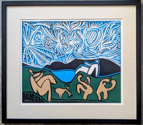 Original Linocut - Bacchanale,  1962 von Pablo Picasso, Werk auf Papier kaufen auf Singulart