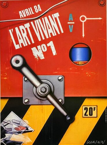 The Iron Lever, 1980 - Original poster in offset lithograph, 1980 par Peter Klasen, Édition en vente sur Singulart