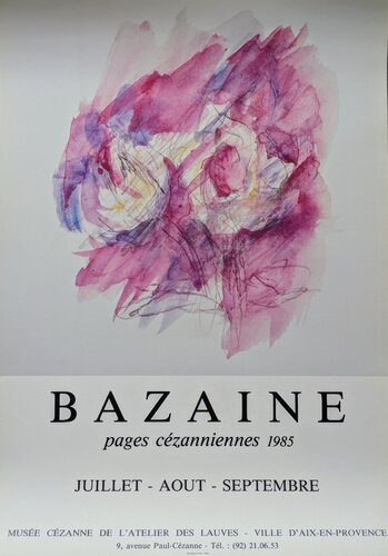 Abstraction - Original Vintage Poster, 1985 von Jean Bazaine, Druck kaufen auf Singulart