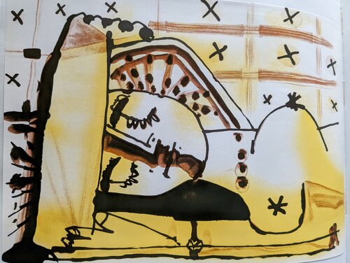 Nude - Original Lithograph in Colors, 1966 by Pablo Picasso, Work on Paper for Sale on Singulart