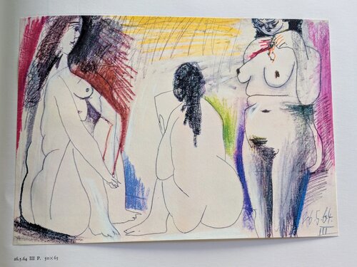 Three Nudes - Color Art print, 1966 van Pablo Picasso, Afdruk te koop op Singulart