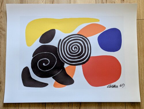 アレキサンダー・カルダー　リトグラフ　額装 Alexander Calder アレクサンダーカルダー 1972年 リトグラフ