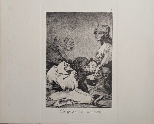 Los Caprichos-Obsequio a el Maestro, Plate 47 von Francisco de Goya, Druck kaufen auf Singulart