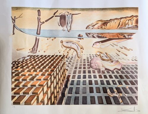 The disintegration of the persistence of memory / Melting Clocks  (1985) - Original Hand-Signed Lithograph in colors, 1985 von Salvador Dalí, Werk auf Papier kaufen auf Singulart