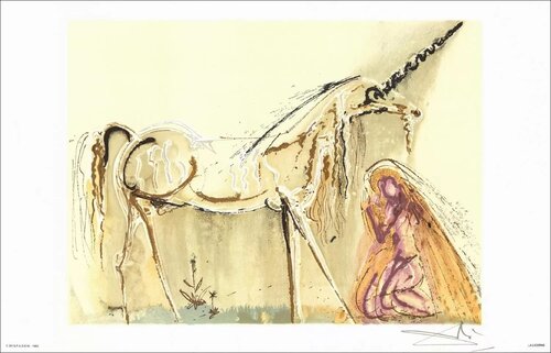 Dali's Horses-Chevaux de Dali, Signed Color Lithograph, 1983 par Salvador Dalí, Œuvre sur papier en vente sur Singulart