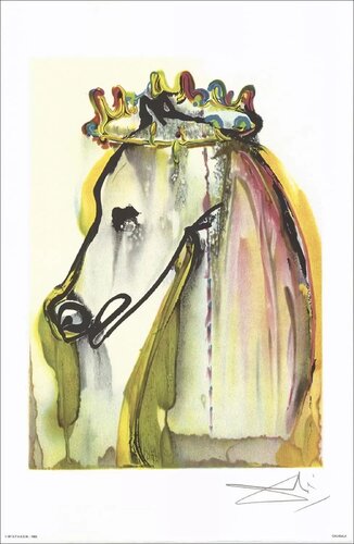 Dali's Horses-Chevaux de Dali, Signed Color Lithograph, 1983 par Salvador Dalí, Œuvre sur papier en vente sur Singulart