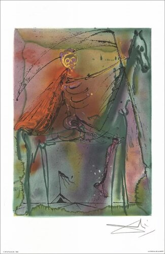 Dali's Horses-Chevaux de Dali, Signed Color Lithograph, 1983 par Salvador Dalí, Œuvre sur papier en vente sur Singulart
