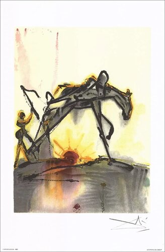 Dali's Horses-Chevaux de Dali, Signed Color Lithograph, 1983 par Salvador Dalí, Œuvre sur papier en vente sur Singulart