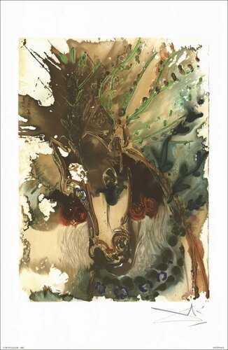 Dali's Horses-Chevaux de Dali, Signed Color Lithograph, 1983 par Salvador Dalí, Œuvre sur papier en vente sur Singulart