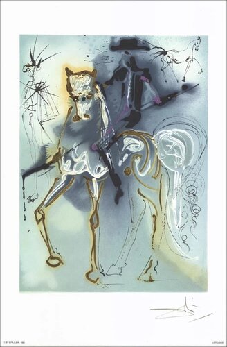 Dali's Horses-Chevaux de Dali, Signed Color Lithograph, 1983 par Salvador Dalí, Œuvre sur papier en vente sur Singulart