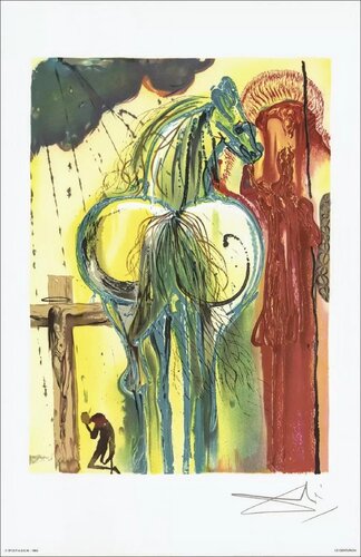 Dali's Horses-Chevaux de Dali, Signed Color Lithograph, 1983 par Salvador Dalí, Œuvre sur papier en vente sur Singulart