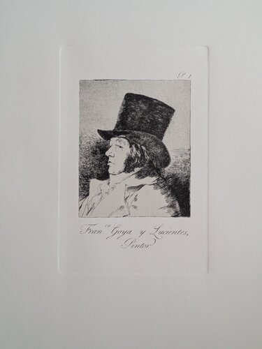 Los Caprichos - Fran.co Goya y Lucientes, Pintor - Plate 1 by Francisco de Goya, Print for Sale on Singulart