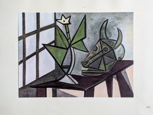 Still Life - Color Lithograph(offset) on Marais paper, 1943 von Pablo Picasso, Druck kaufen auf Singulart