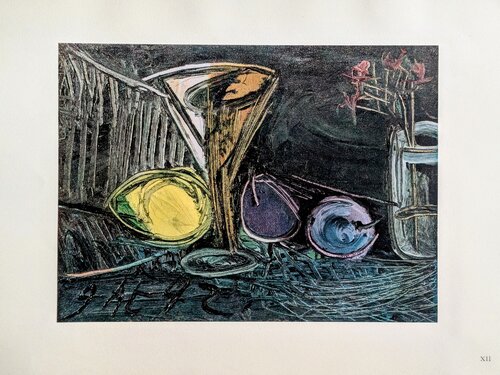 Still Life - Color Lithograph(offset) on Marais paper, 1943 von Pablo Picasso, Druck kaufen auf Singulart