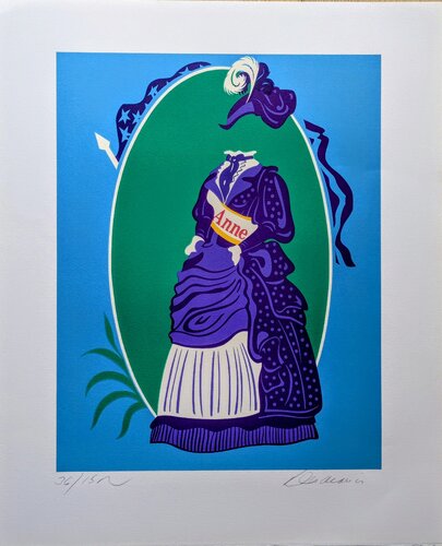 Hand-Signed Color Lithograph, 1974 - Anne, from Mother of Us All van Robert Indiana, Werk op papier te koop op Singulart