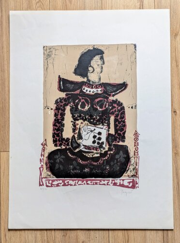 Hand Signed Lithograph in colors - Figure Composition by James Coignard, Work on Paper for Sale on Singulart