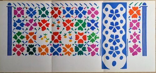 Large Original Lithograph in Colors-Decoration Fruits, 1958 von Henri Matisse, Werk auf Papier kaufen auf Singulart