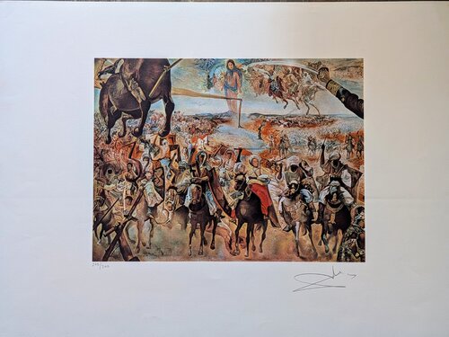 Battle of Tétouan - Hand-Signed Lithograph in Colors, 1980s by Salvador Dalí, Work on Paper for Sale on Singulart