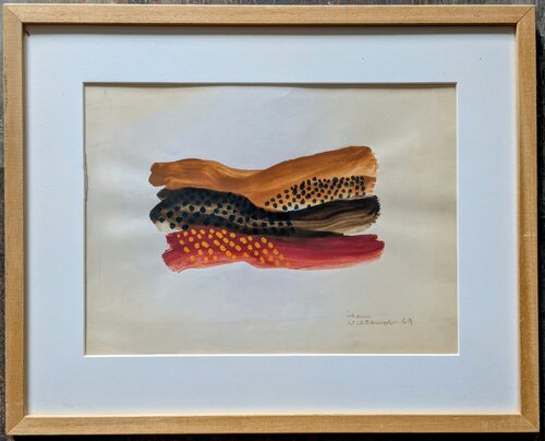 Gouache on Paper, Hand-Signed and Dated: Villemot, 69 van Bernard Villemot, Werk op papier te koop op Singulart