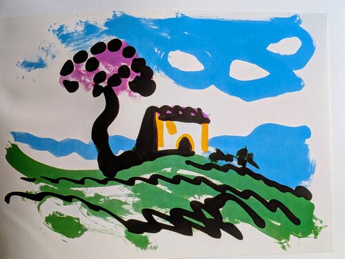 Landscape - Original color art print, beautiful impression, 1966 di Pablo Picasso, Stampa in vendita su Singulart