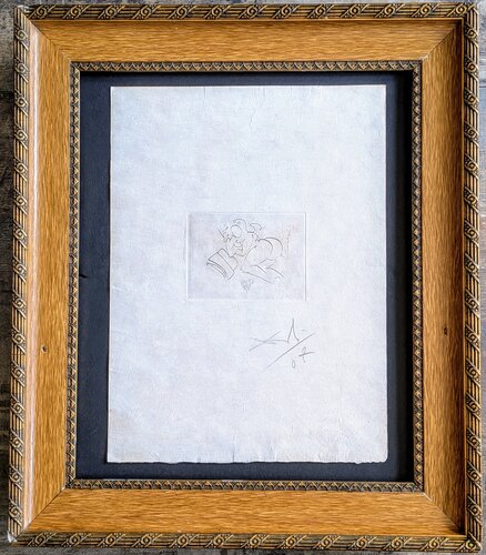 Nude - Hand-Signed Original Etching on japon paper, 1967 by Salvador Dalí, Work on Paper for Sale on Singulart