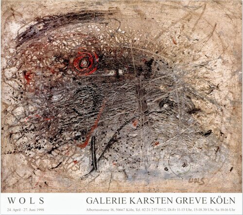 Abstraction-Vintage Original Lithographic Poster in offset color, 1998 von Otto Wols, Druck kaufen auf Singulart