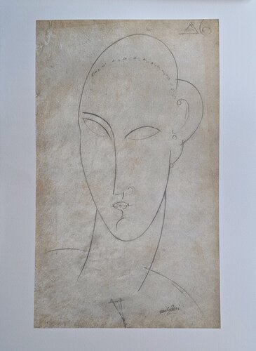 Limited edition photolithograph - Portrait of a woman by Amedeo Modigliani, Print for Sale on Singulart