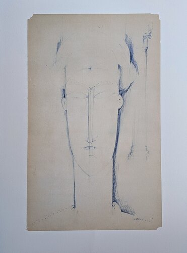 Limited edition photolithograph - Portrait of a woman by Amedeo Modigliani, Print for Sale on Singulart