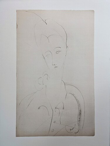 Limited edition photolithograph - Portrait of a woman by Amedeo Modigliani, Print for Sale on Singulart