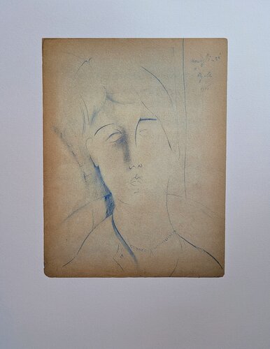 Limited edition photolithograph - Portrait of a woman by Amedeo Modigliani, Print for Sale on Singulart