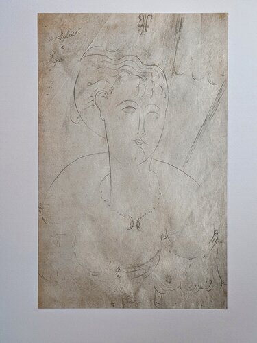 Limited edition photolithograph - Portrait of a woman by Amedeo Modigliani, Print for Sale on Singulart