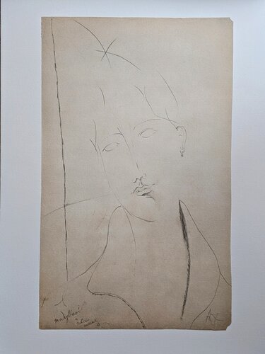 Limited edition photolithograph - Portrait of a woman by Amedeo Modigliani, Print for Sale on Singulart