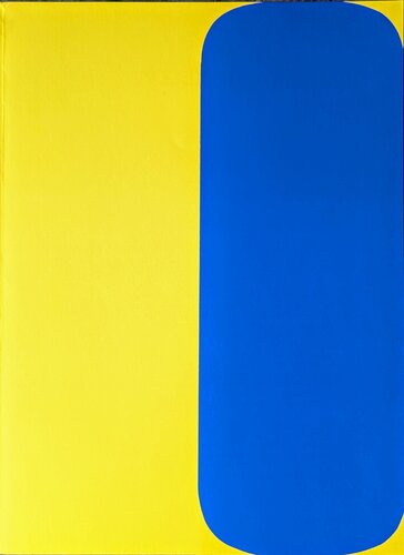 Yellow and Blue - Original Color Lithograph, 1964 par Ellsworth Kelly, Œuvre sur papier en vente sur Singulart