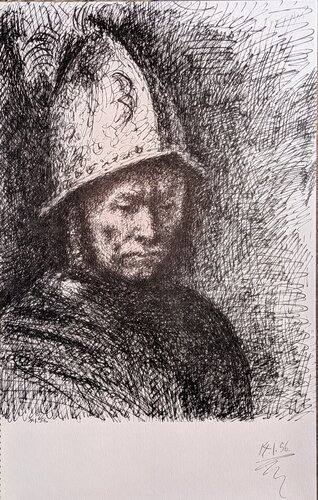 Carnets de Californie - Photo-Engraving - Portrait by Pablo Picasso, 版畫 for Sale on Singulart