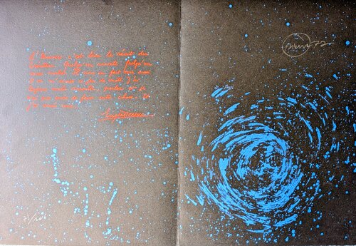 The Universe - Hand-Signed Color Lithograph, 1979 van Otto Piene, Werk op papier te koop op Singulart