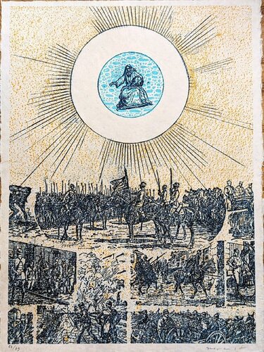 Ballad of the Soldier, Hand-signed Color Lithograph on japan paper, 1972 by Max Ernst, Work on Paper for Sale on Singulart