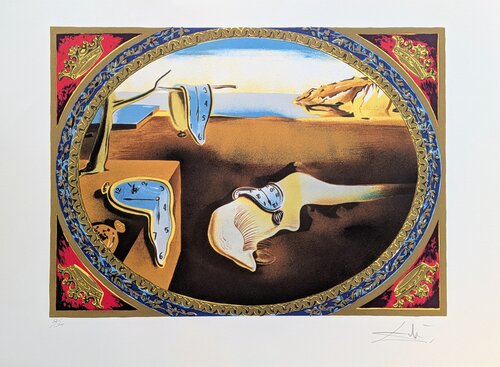 Hand-Signed Original Lithograph, 1985-Persistence of memory/ “The melting clocks”, 1985 by Salvador Dalí, Work on Paper for Sale on Singulart