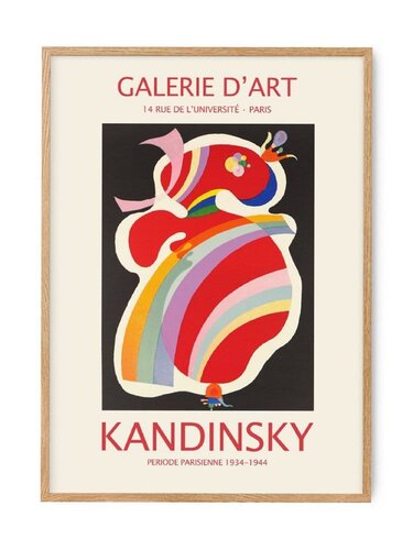 Kandinsky - Vintage original lithographic poster in colors, 1969 van Vassily Kandinsky, Afdruk te koop op Singulart