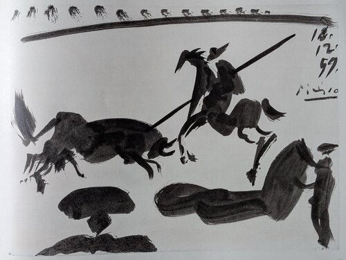 Helioengraving (A Los Toros) - Corrida Scene, 1961 by Pablo Picasso, Print for Sale on Singulart