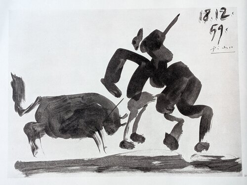 Helioengraving (A Los Toros) - Corrida Scene, 1961 van Pablo Picasso, Afdruk te koop op Singulart