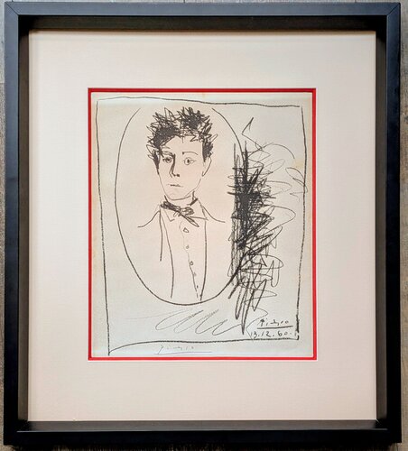 Pablo PICASSO-Hand-Signed Original Lithograph (Bloch 1007; Cramer 119; Mourlot, n°342)-Portrait of Arthur Rimbaud, 1960 van Pablo Picasso, Werk op papier te koop op Singulart